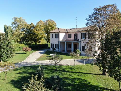an aerial view of a house at Suites Mansion in Rozzano