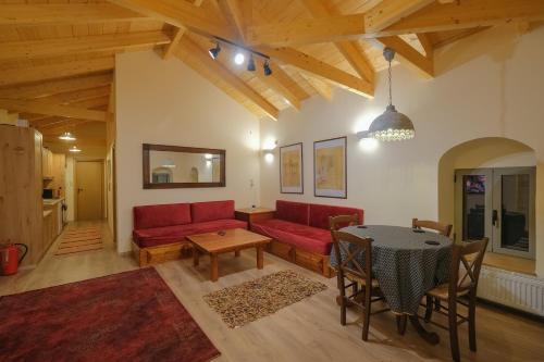 Posezení v ubytování AROANIA suites
