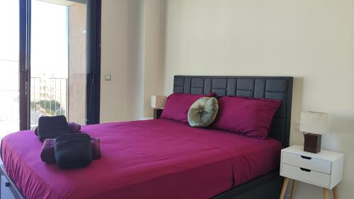 Postel nebo postele na pokoji v ubytování Beach Apartment Calafell Playa