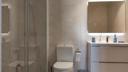 Koupelna v ubytování Beach Apartment Calafell Playa
