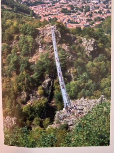a crane on the side of a mountain at Le Polaire in Mazamet