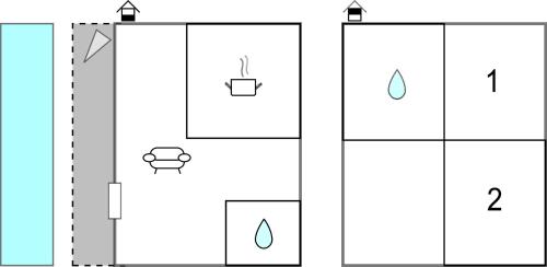 deux diagrammes montrant les phases d'une installation dans un pot dans l'établissement Gorgeous Home In Sinj With Kitchen, à Sinj