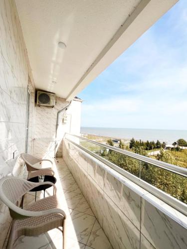 Balkón nebo terasa v ubytování Sea View