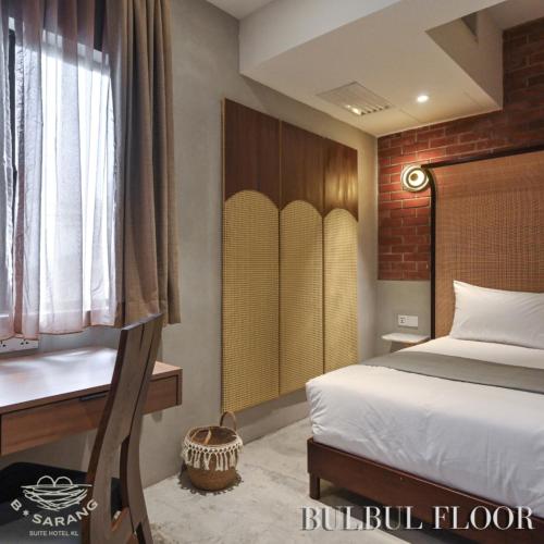 Katil atau katil-katil dalam bilik di B Sarang Suite Hotel Kuala Lumpur