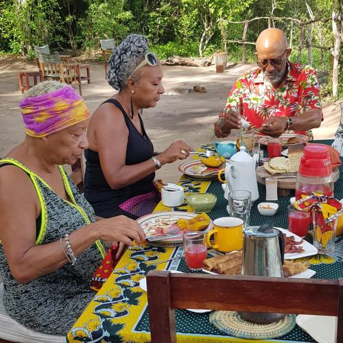 Jídlo v luxury tent nebo okolí