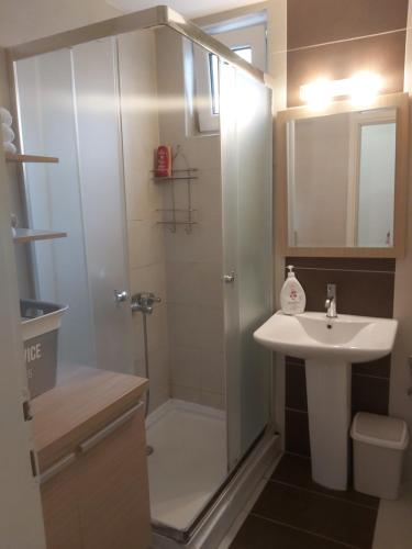 Ένα μπάνιο στο Sky lux apartment Vracar