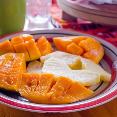 Jídlo v luxury tent nebo okolí