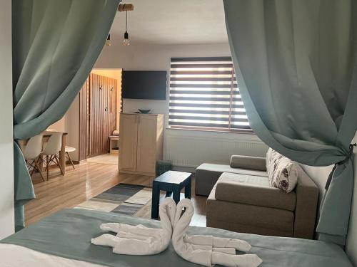 Postel nebo postele na pokoji v ubytování Relax House