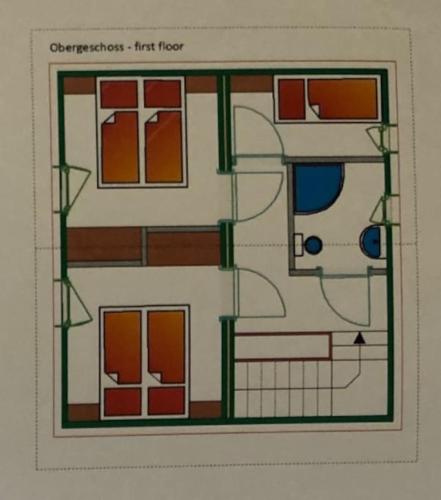 a floor plan of a building with windows at PAAL 162 - Tolle Aussicht, 2 Terasssen, Großes Grundstück in Stadl an der Mur