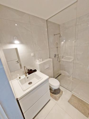 Ένα μπάνιο στο ROSE VALLEY, modern studios & apartments