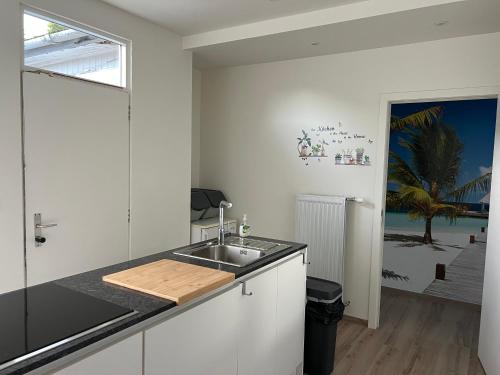 Køkken eller tekøkken på Blue Cottage Bruxelles Sud