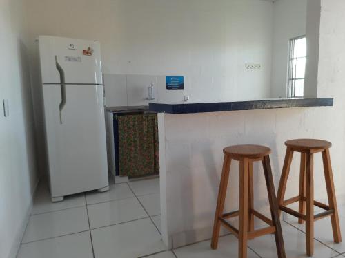 Dapur atau dapur kecil di Pousada Alecrim