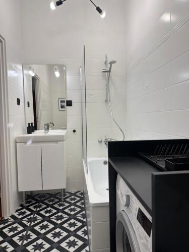 Kúpeľňa v ubytovaní apartament Mysłowice