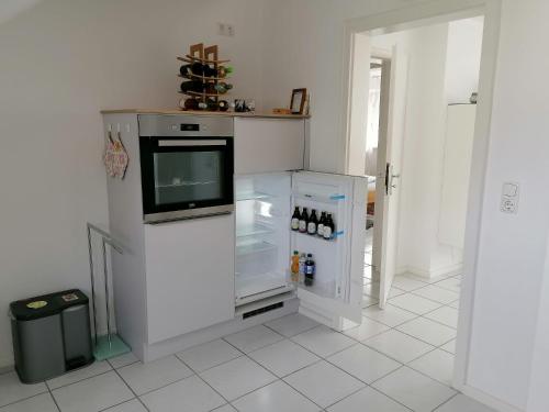 Η κουζίνα ή μικρή κουζίνα στο Ferienwohnung Grete