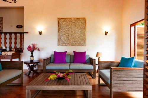 Zona de estar de Chalets Cote Mer