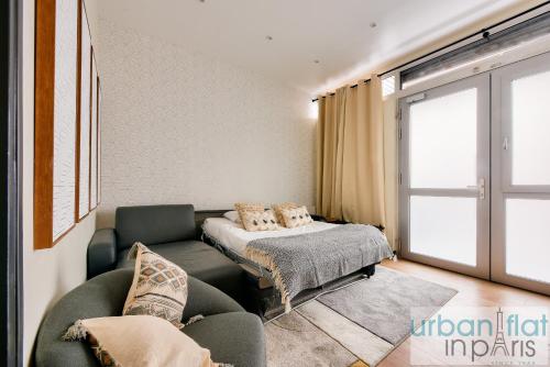 Posteľ alebo postele v izbe v ubytovaní 159 - Urban Beautiful brand new flat in Paris
