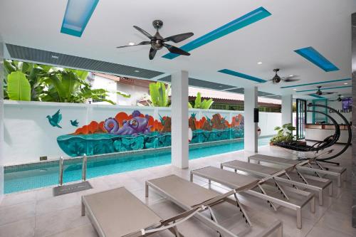 Bazén v ubytování iCheck inn Sky Beach Ao Nang Krabi nebo v jeho okolí