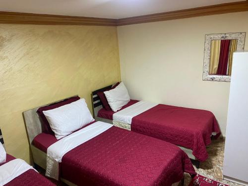 Postel nebo postele na pokoji v ubytování Al-Amer Beach Hotel
