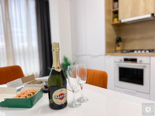 Η κουζίνα ή μικρή κουζίνα στο RentHouse Apartments Perla