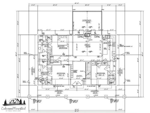 a block diagram of a building with wiring at Cedarwood Farmstead in Ridgedale