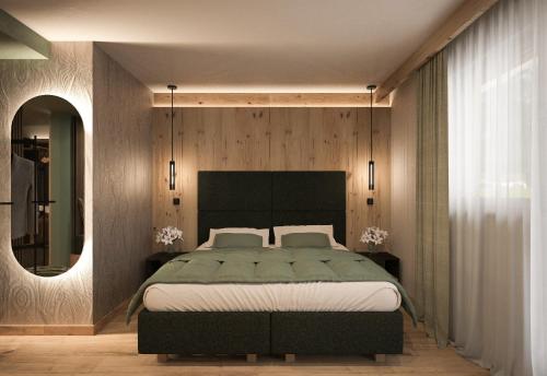 Postel nebo postele na pokoji v ubytování Hotel Belfiore