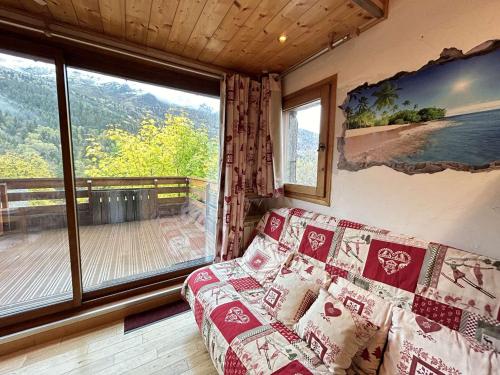 Studio 4 pers, proximité commerces et pistes, parking, terrasse Ouest, piscine l'été - Méribel