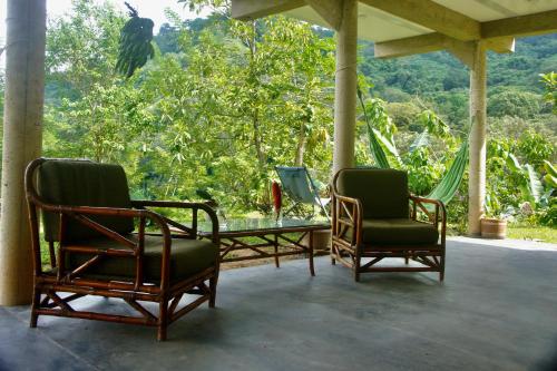 Un jardín fuera de Hostal Vista Verde Minca