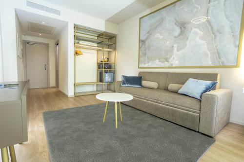 Χώρος καθιστικού στο Hotel Savoia Thermae & SPA