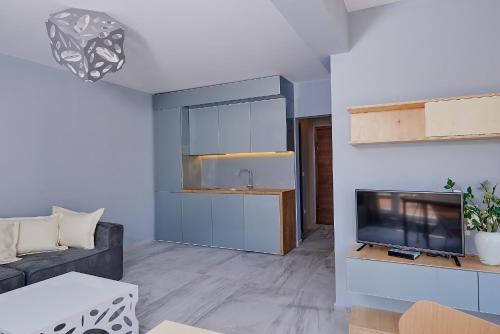 A kitchen or kitchenette at Botabara Del Mar Boutique