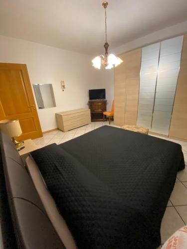 een woonkamer met een zwart tapijt op de vloer bij Avventura e Relax a Bagnasco 1 in Bagnasco