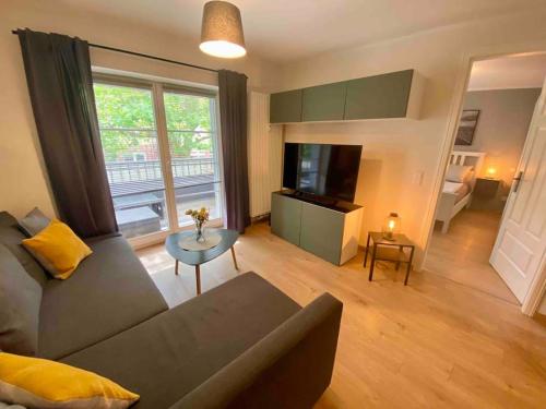Μια τηλεόραση ή/και κέντρο ψυχαγωγίας στο Apartment in Potsdam-Babelsberg