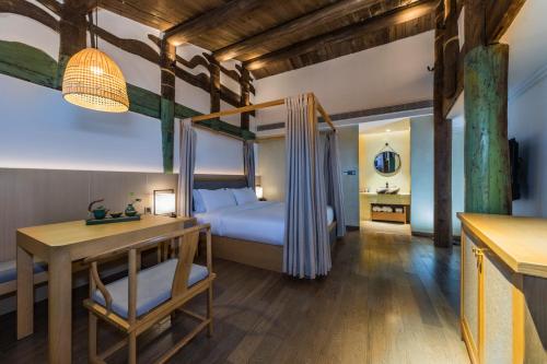 Двуетажно легло или двуетажни легла в стая в Hangshe Hostel Fuzhou
