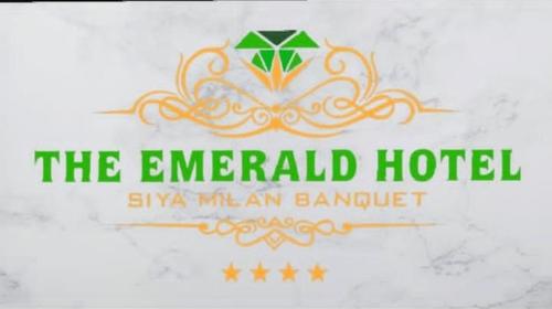 a logo for the emerald hotel six six with an banquet at The Emerald Hotel & Siya Milan Banquets in Muzaffarpur