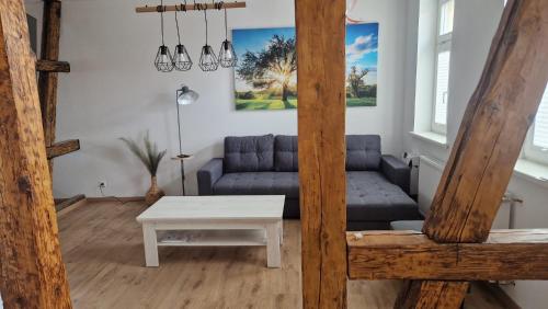 Posezení v ubytování Gemütliche Ferienwohnung in Elbingerode/Harz