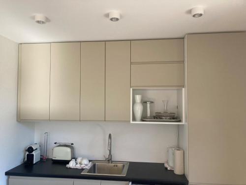 Dapur atau dapur kecil di Tu Casa Chiemsee Ferienhaus