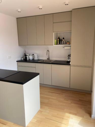 Dapur atau dapur kecil di Tu Casa Chiemsee Ferienhaus