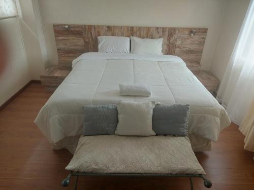 Cama o camas de una habitación en Cabañas Terramore