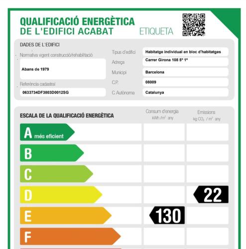 a screenshot of a cell phone screen with a number at Girona 108 in Barcelona