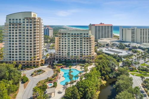 an aerial view of a city with tall buildings at Luau at Sandestin Tower I & II in Destin