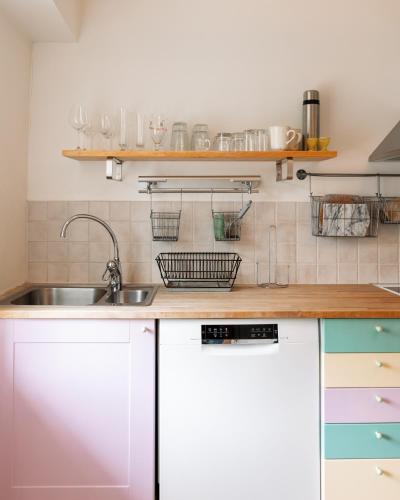 Una cocina o cocineta en Sköllengården