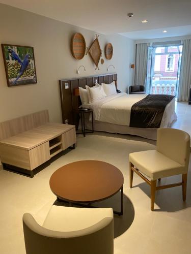 Postel nebo postele na pokoji v ubytování Juma Ópera Boutique Hotel & Spa