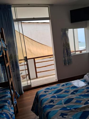 Ένα ή περισσότερα κρεβάτια σε δωμάτιο στο Las Fragatas Casa Hotel