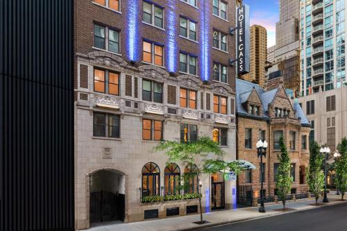 a large brick building on a city street at Holiday Inn Express Chicago - Magnificent Mile by IHG in Chicago