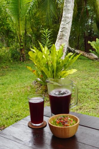 Ein Garten an der Unterkunft Aurea Bacalar