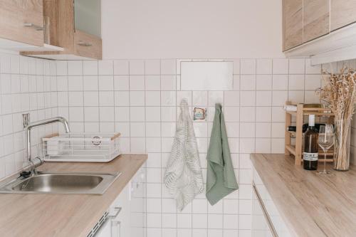 Cuisine ou kitchenette dans l'établissement Kleine Seezeit