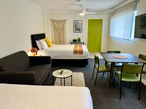 Ένα ή περισσότερα κρεβάτια σε δωμάτιο στο Warburton Motel