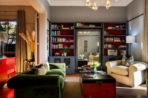Ruang duduk di Welgelegen House