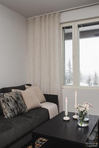 Ruang duduk di Holiday in Lapland - Ylläs Polar Charm B