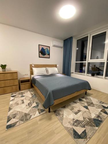 Posteľ alebo postele v izbe v ubytovaní Pattern apt Rodos