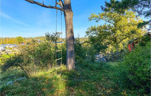 a tree in the middle of a field at 1 Bedroom Lovely Home In Trosa in Trosa